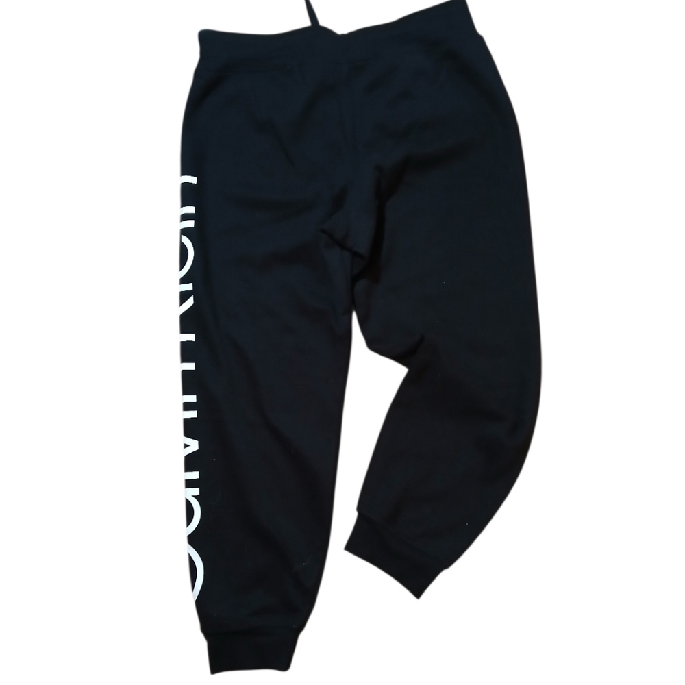 NWT Calvin Klein Black Joggers Sweatpants. Black W Logo Size XL - Picture 4 of 8